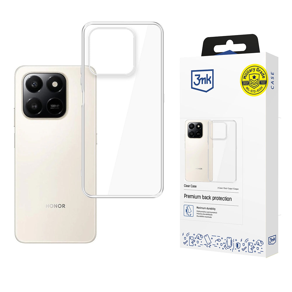 Maska za Honor 400 Smart 4G / 400 Smart 5G, 3MK, Prozirna, Transparentna