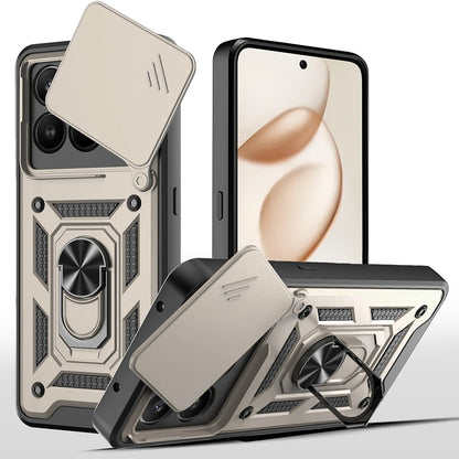 Futrola za Honor 400 Smart 4G / X7d 4G / 400 Smart 5G, Techsuit, CamShield, Zlatna