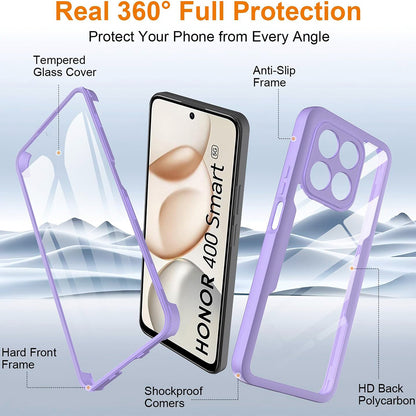 Futrola za Honor 400 Smart 4G / X7d 4G / 400 Smart 5G, Techsuit, ColorVerse 360, Ljubičasta