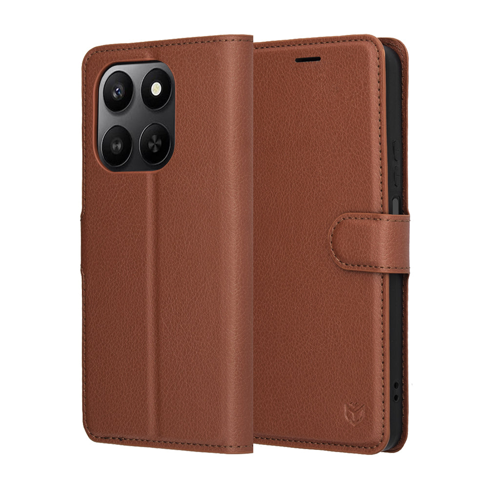 Futrola za Honor 400 Smart 4G / X7d 4G / 400 Smart 5G, Techsuit, Leather Folio, smeđa