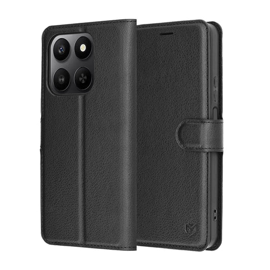 Futrola za Honor 400 Smart 4G / X7d 4G / 400 Smart 5G, Techsuit, Kožna Folio, Crna