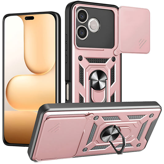 Futrola za Honor 600 Lite, Techsuit, CamShield, Zlatno Roza