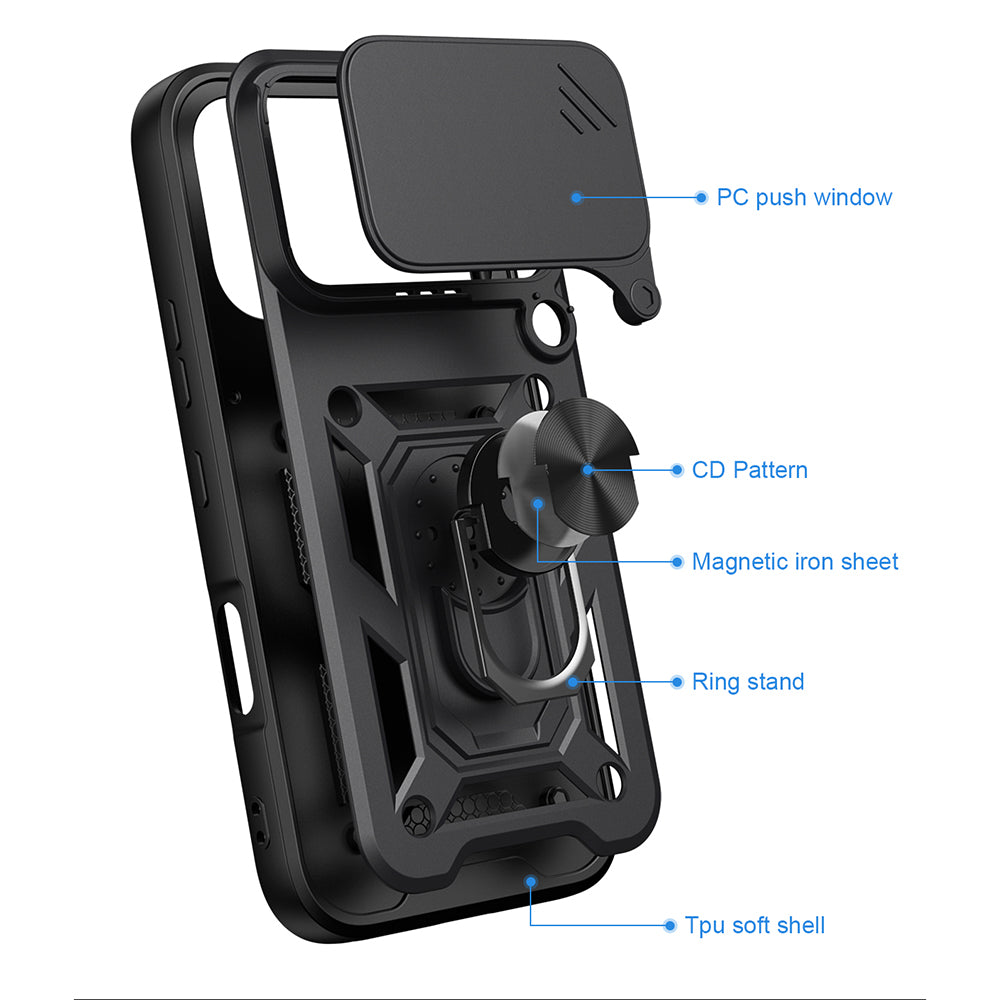 Maska za Honor 600 Pro / 600, Techsuit, CamShield, Plava