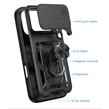 Maska za Honor 600 Pro / 600, Techsuit, CamShield, Plava