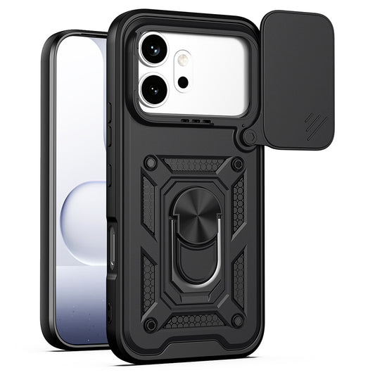 Maska za Honor 600 Pro / 600, Techsuit, CamShield, Crna