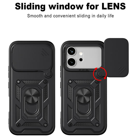Maska za Honor 600 Pro / 600, Techsuit, CamShield, Crna