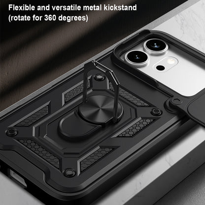 Maska za Honor 600 Pro / 600, Techsuit, CamShield, Crna