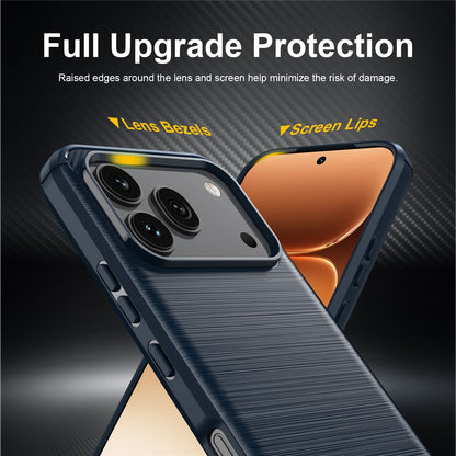 Maska za Honor 600 Pro / 600, Techsuit, Karbon, Plava