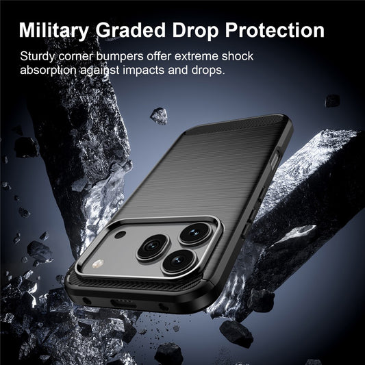Maska za Honor 600 Pro / 600, Techsuit, Karbon, Crna