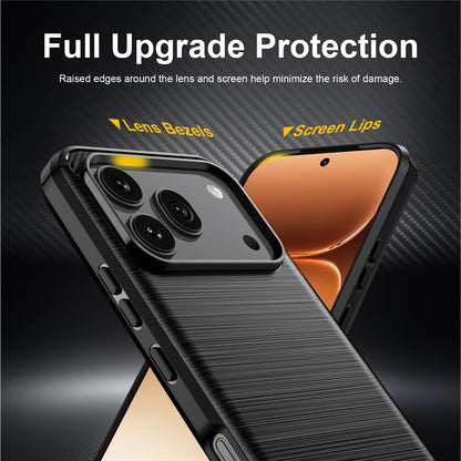 Maska za Honor 600 Pro / 600, Techsuit, Karbon, Crna