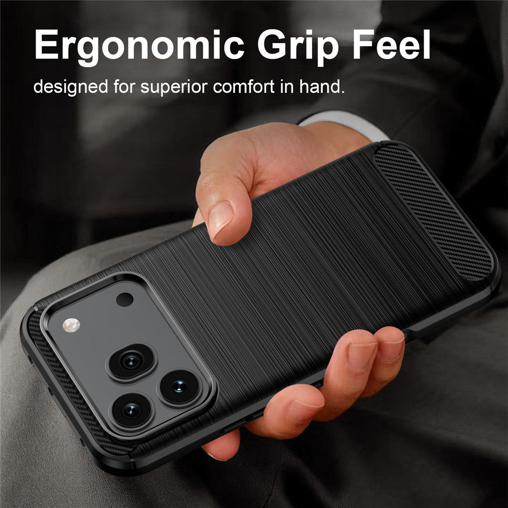 Maska za Honor 600 Pro / 600, Techsuit, Karbon, Crna