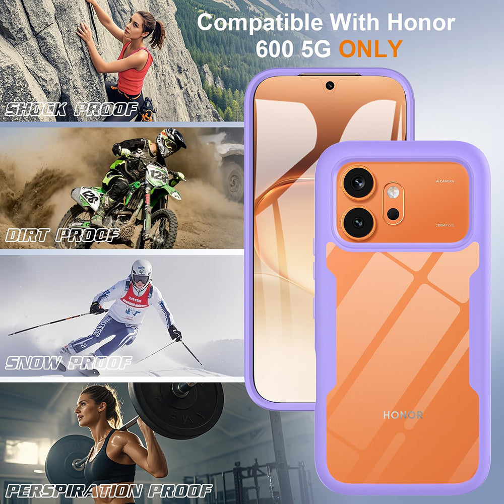 Futrola za Honor 600 Pro / 600, Techsuit, ColorVerse 360, Ljubičasta