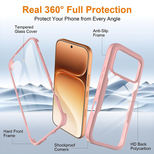 Maska za Honor 600 Pro / 600, Techsuit, ColorVerse 360, Roza