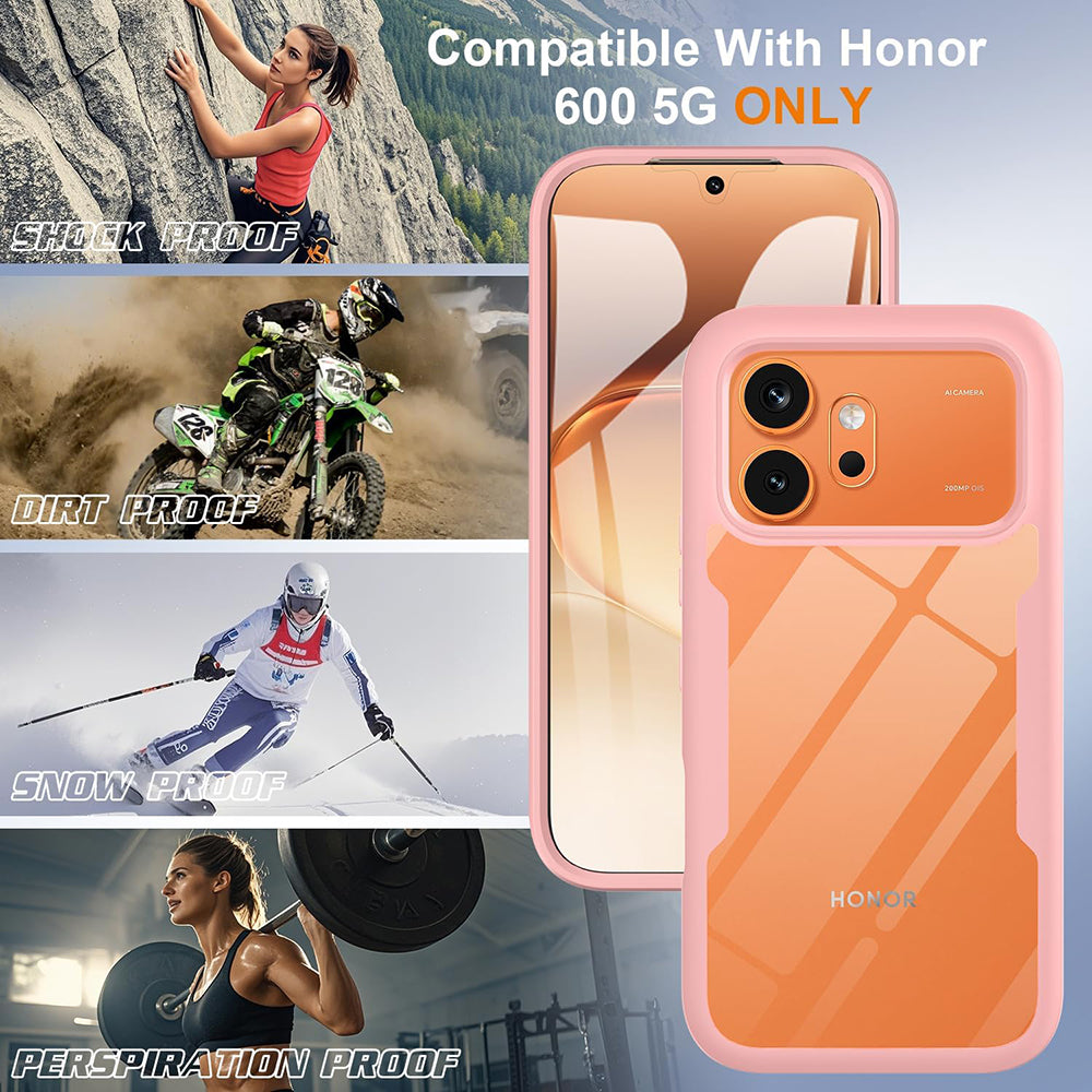 Maska za Honor 600 Pro / 600, Techsuit, ColorVerse 360, Roza