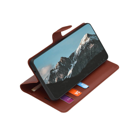Futrola za Honor 600 Pro / 600, Techsuit, Kožna Folio, Smeđa