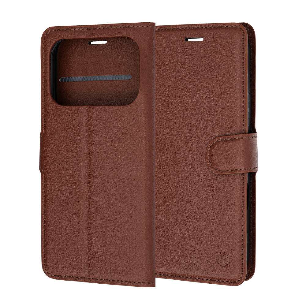 Futrola za Honor 600 Pro / 600, Techsuit, Kožna Folio, Smeđa