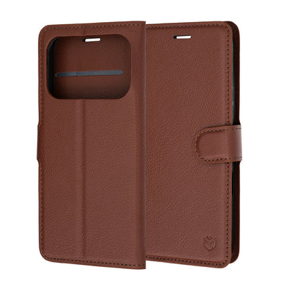 Futrola za Honor 600 Pro / 600, Techsuit, Kožna Folio, Smeđa
