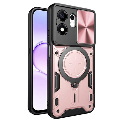 Maska za Honor 600 Smart, Techsuit, CamGuard Pro, Ružičasto zlatna