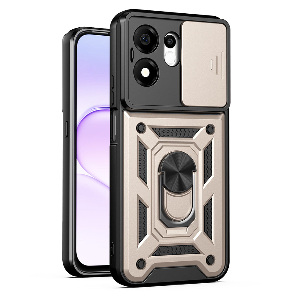 Maska za Honor 600 Smart, Techsuit, CamShield, Zlatna