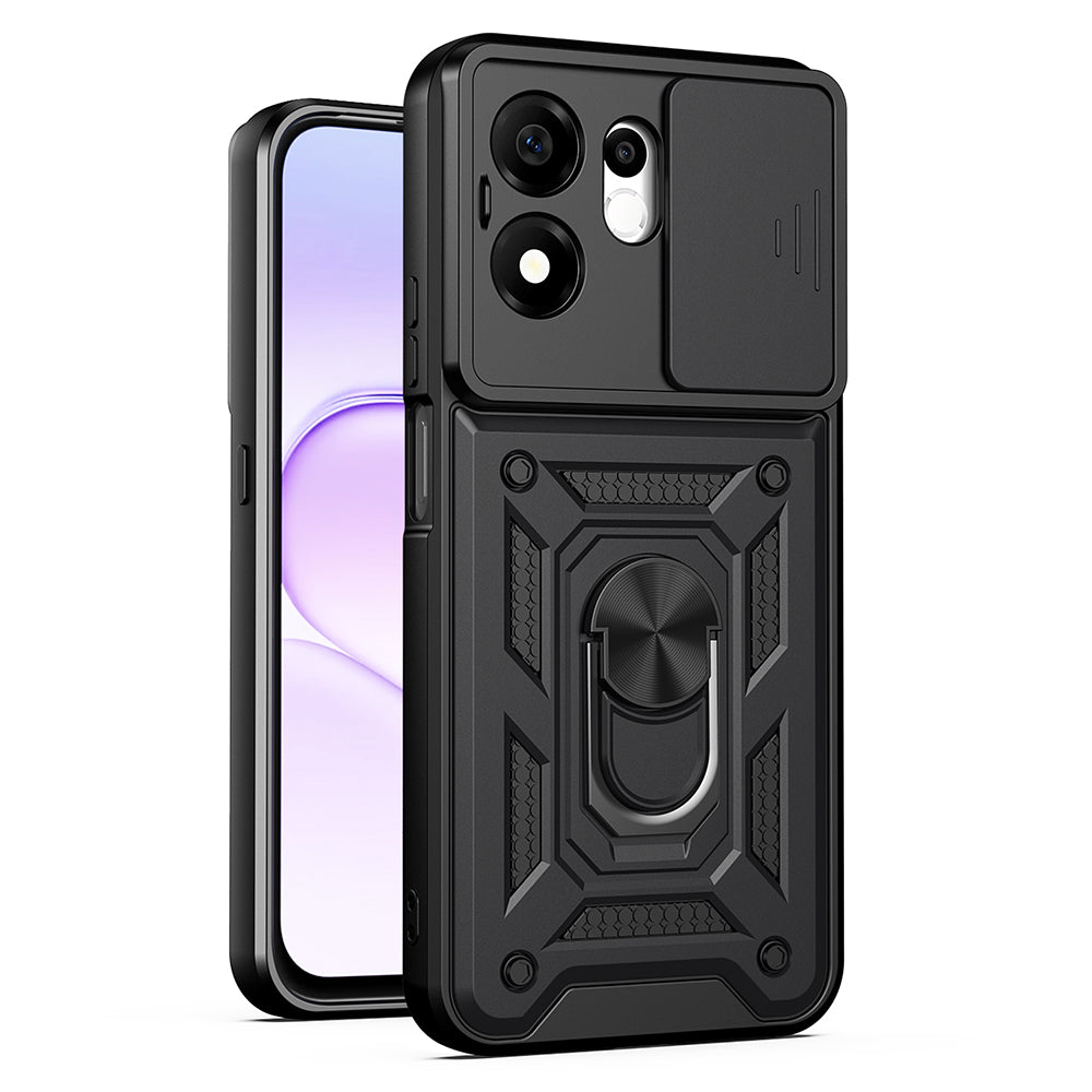 Maska za Honor 600 Smart, Techsuit, CamShield, Crna
