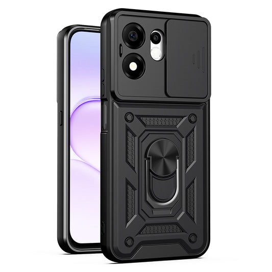 Maska za Honor 600 Smart, Techsuit, CamShield, Crna