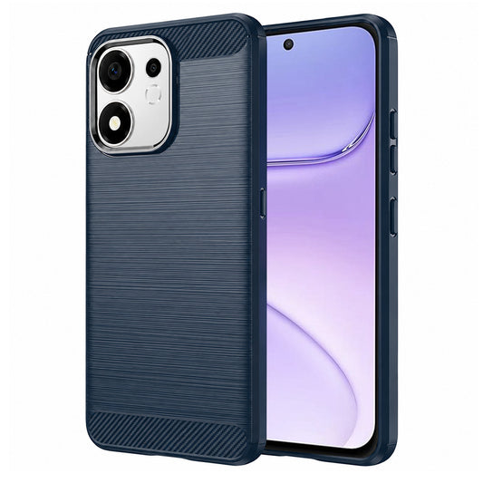 Maska za Honor 600 Smart, Techsuit, Karbon, Plava