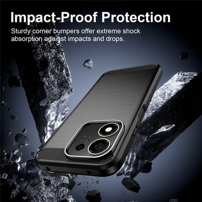 Futrola za Honor 600 Smart, Techsuit, Karbon, Crna