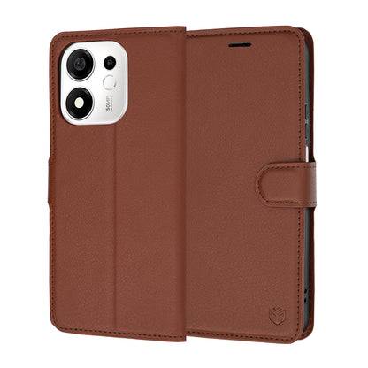 Futrola za Honor 600 Smart, Techsuit, Kožna Folio, Smeđa