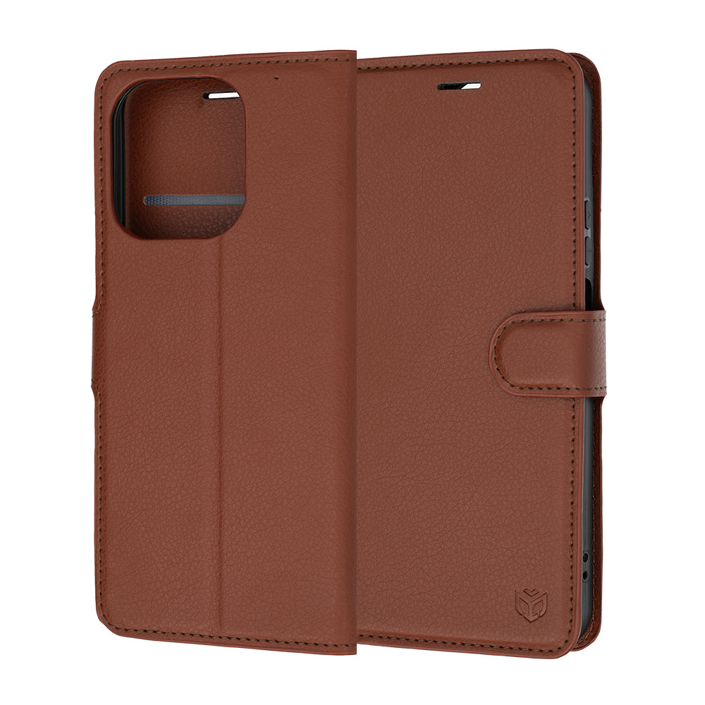 Futrola za Honor 600 Smart, Techsuit, Kožna Folio, Smeđa