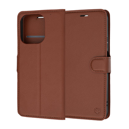 Futrola za Honor 600 Smart, Techsuit, Kožna Folio, Smeđa