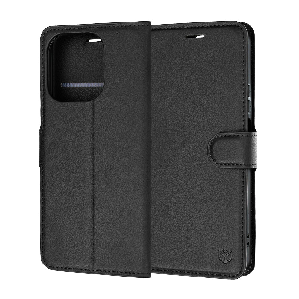 Futrola za Honor 600 Smart, Techsuit, Leather Folio, Crna