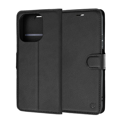 Futrola za Honor 600 Smart, Techsuit, Leather Folio, Crna