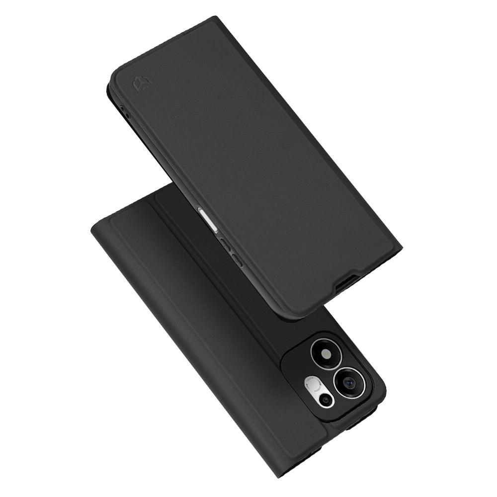 Maska za Honor 600 Smart, Techsuit, Magskin Book Long Blitz Cutout, Crna