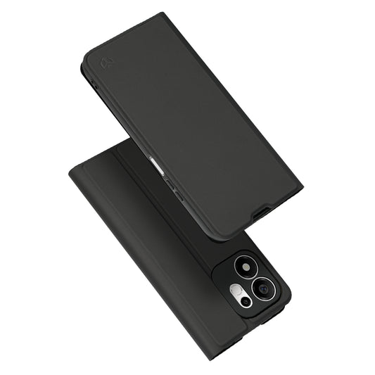 Maska za Honor 600 Smart, Techsuit, Magskin Book Long Blitz Cutout, Crna