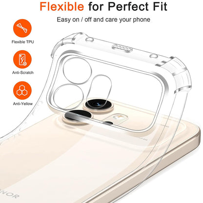 Futrola za Honor 600, Techsuit, Shockproof Clear, Prozirna