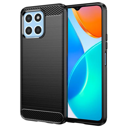 Maska za Honor 70 Lite / X6 / X8 5G, Techsuit, Karbon, Crna