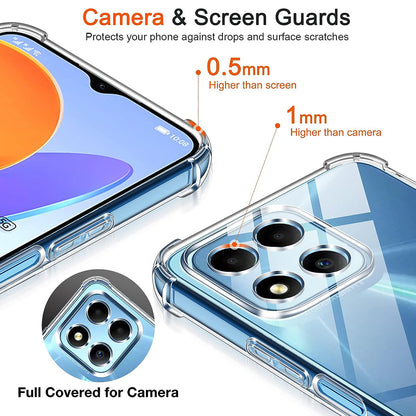 Maska za Honor 70 Lite / X6 / X8 5G, Techsuit, Shockproof Clear, Prozirna