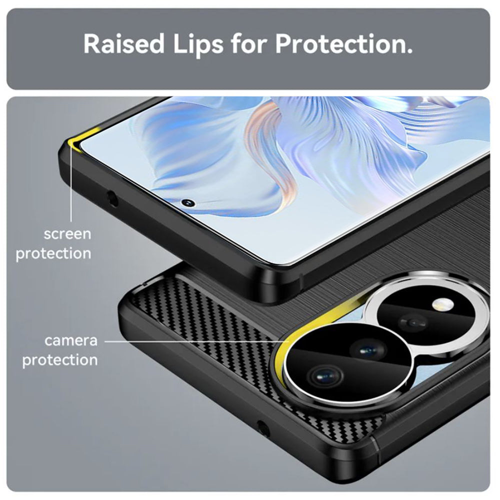 Maska za Honor 90 / 80, Techsuit, Karbon, Crna