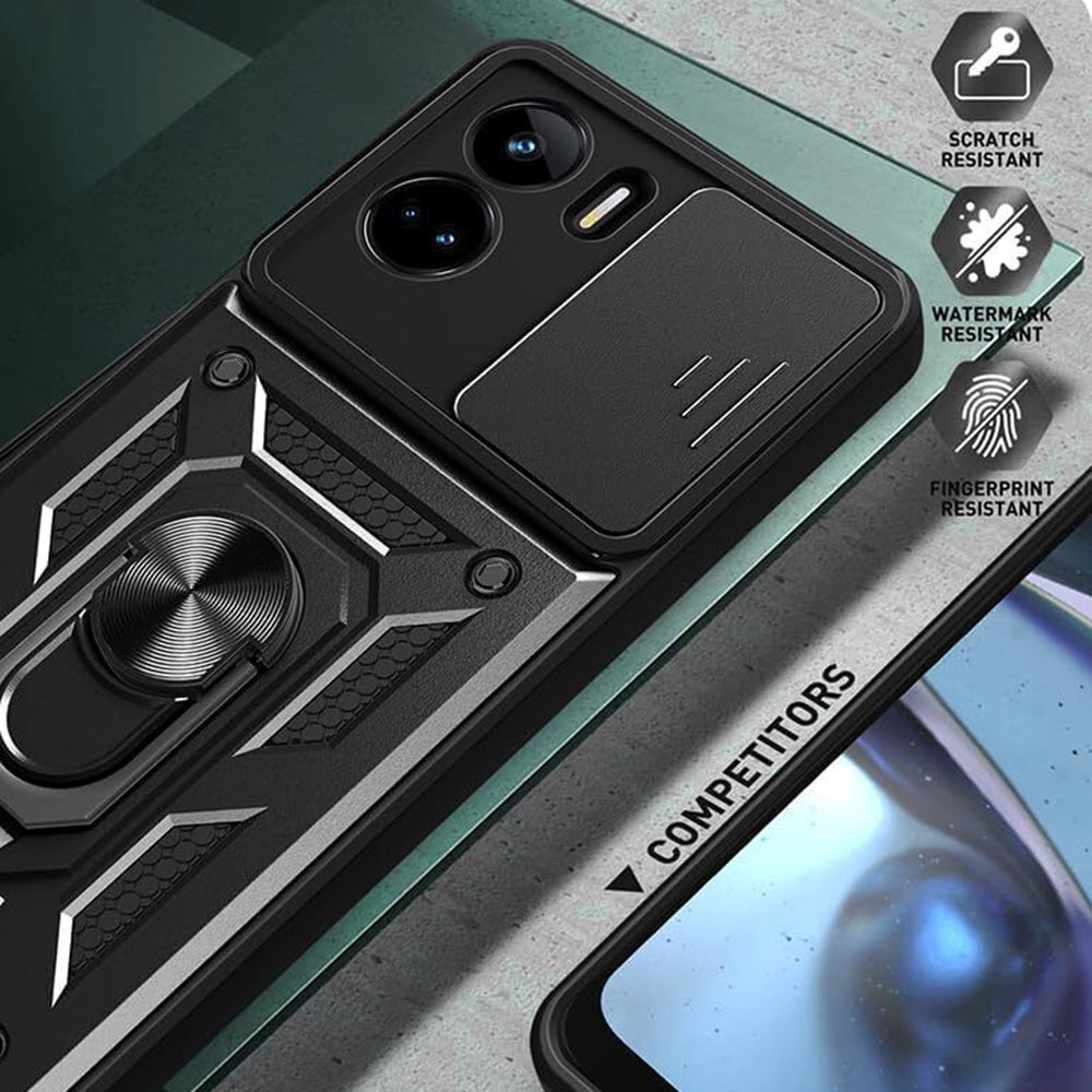 Maska za Honor 90 Lite, Techsuit, CamShield, Crna