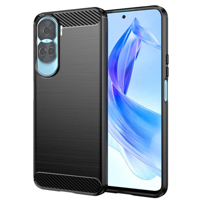 Maska za Honor 90 Lite, Techsuit, Karbon, Crna
