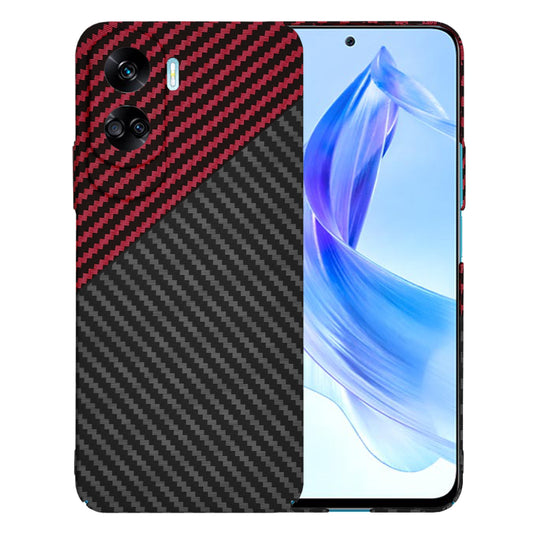 Maska za Honor 90 Lite, Techsuit, Carbonite FiberShell, Crno Crvena