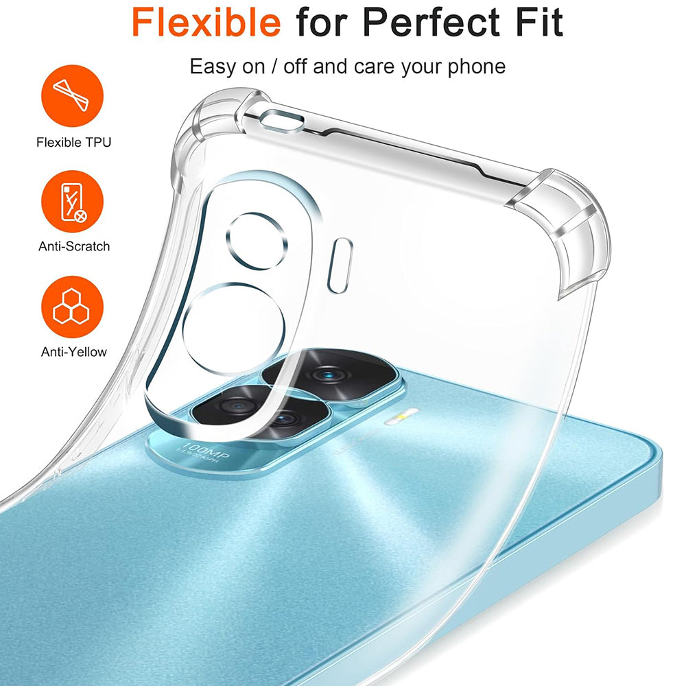 Futrola za Honor 90 Lite, Techsuit, Shockproof Clear, Prozirna