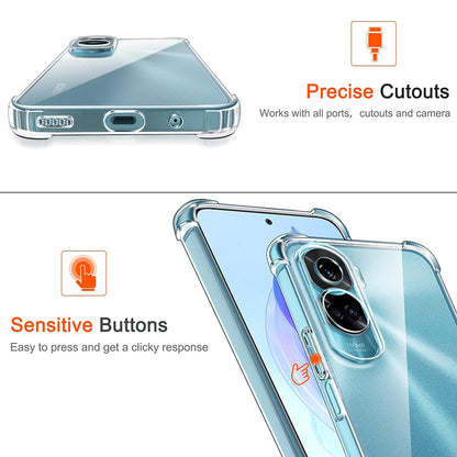 Futrola za Honor 90 Lite, Techsuit, Shockproof Clear, Prozirna