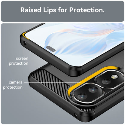 Futrola za Honor 90 Pro / 80 Pro, Techsuit, Karbon, Crna