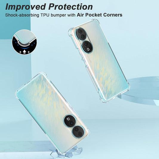 Maska za Honor 90 Pro, Techsuit, Shockproof Clear, Prozirna