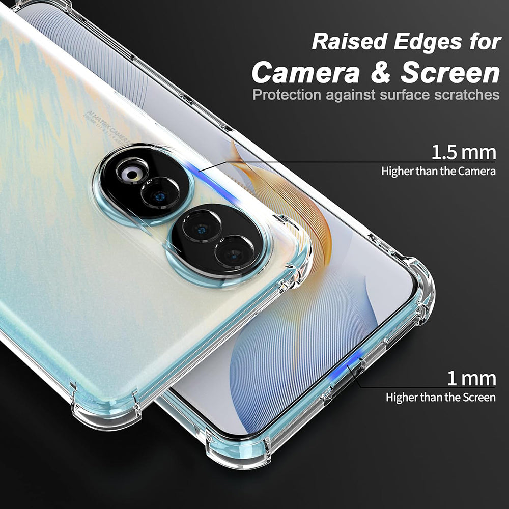 Maska za Honor 90 Pro, Techsuit, Shockproof Clear, Prozirna