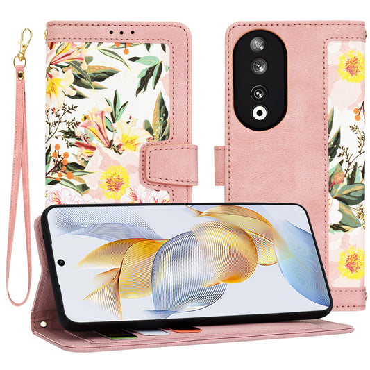 Futrola za Honor 90, Techsuit, FlipCraft, Roza