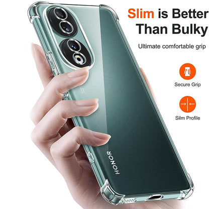 Maska za Honor 90, Techsuit, Shockproof Clear, Prozirna