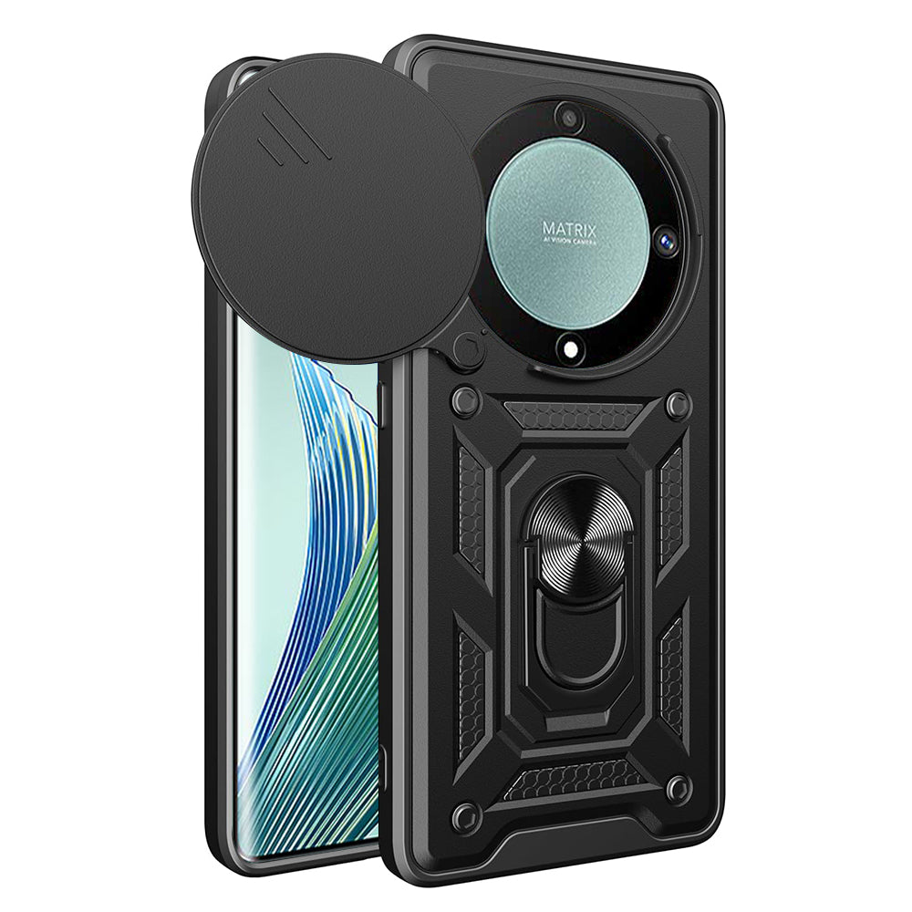 Maska za Honor Magic5 Lite, Techsuit, CamShield, Crna