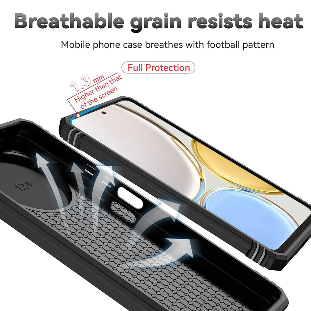 Maska za Honor Magic5 Lite, Techsuit, CamShield, Crna